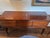 Antique English mahogany sideboard or server, dating to the early 20th century (c. 1905). This finely crafted piece...