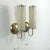 Art Deco Tubular Opaline Glass & Brass Sconces, Germany, 1930s, Set of 2 For Sale - Image 3 of 15