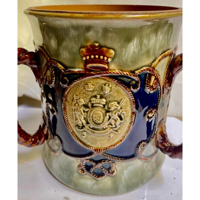 Early 20th Century Early 20th Century Royal Doulton Lord Nelson Memorial Large Stoneware Loving Cup Centerpiece For Sale - Image 5 of 12