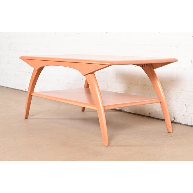 Mid-Century Modern Heywood Wakefield Mid-Century Modern Solid Maple Spider Leg Coffee Table, 1950s For Sale - Image 3 of 10