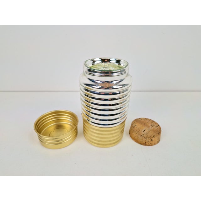 Wood Vintage German Glass and Aluminum Thermos, 1950s For Sale - Image 7 of 9