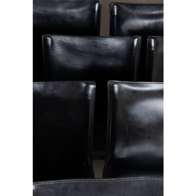 Mid-Century Modern B 412 D11 CAB Chairs by Mario Bellini for Cassina, 1977, Set of 10 For Sale - Image 3 of 18