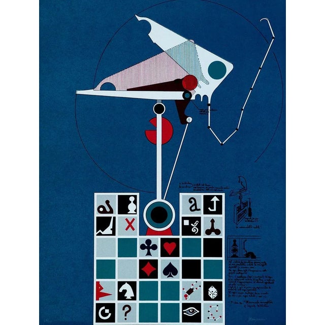 Monument Wallet - Original Lithograph by Mario Persico . 1970 ca. 1970 For Sale - Image 3 of 3