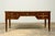 Neoclassical Mid-19th Century French Neoclassical Mahogany Bureau Plat Desk With Chartreuse Leather For Sale - Image 3 of 18