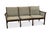 Wood Mid-Century Modern Three-Seater Sofa in Mahogany Frame by Poul Jeppesens, 1950s For Sale - Image 7 of 14