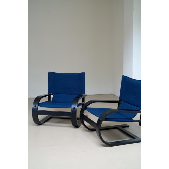 1970s Vintage Italian Lounge Chairs by De Pas Durbino and Lomazzi for Poltronova, 1970s, Set of 2 For Sale - Image 5 of 18