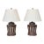 Pair of 19th Century Carved Wood Neoclassical Column Lamps For Sale