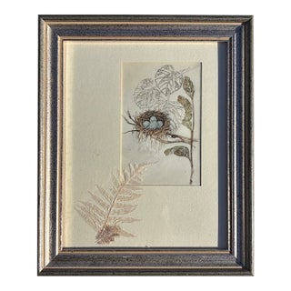 Vintage 1970s Mixed Media Painting "Whisper" by Jan Copperstone For Sale