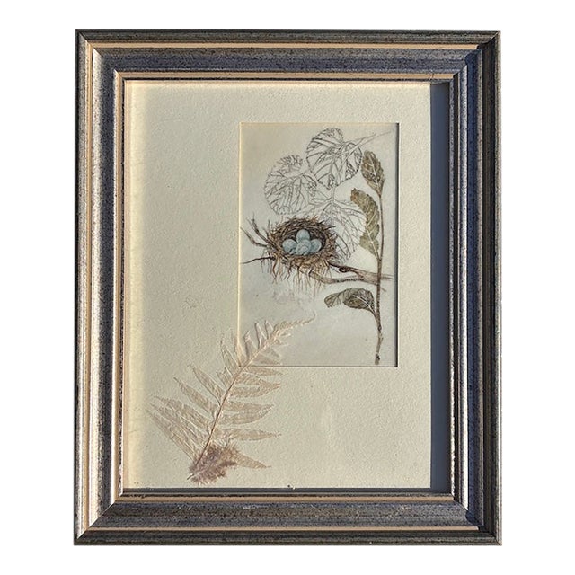 Vintage 1970s Mixed Media Painting "Whisper" by Jan Copperstone For Sale