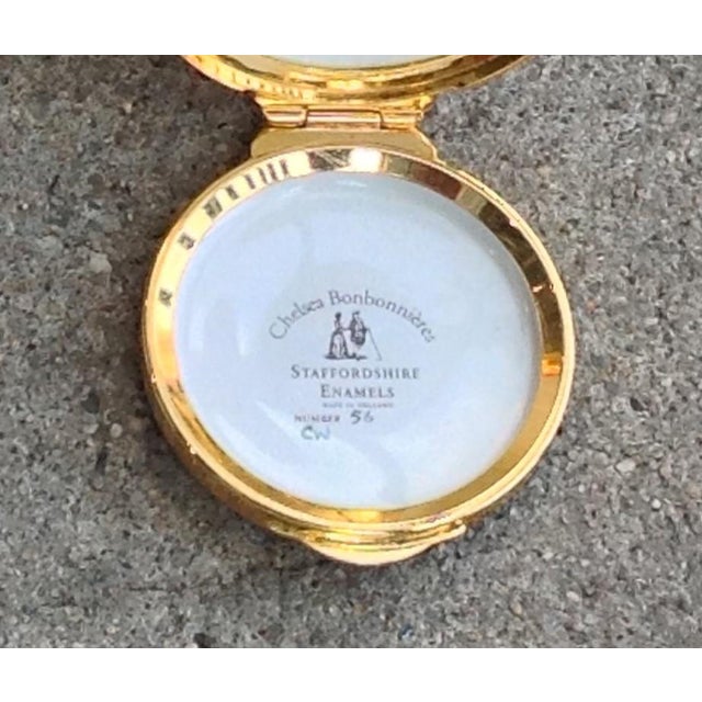 Chelsea Bonbonnieres, Trinket, Pill Box, Staffordshite England Enamels For Sale - Image 10 of 15