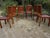 Wood Antique Dutch Art Deco Leather Dining Chairs, 1920s, Set of 6 For Sale - Image 7 of 18