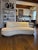 1980s One Vintage Kidney Shaped Sofa For Sale - Image 5 of 12