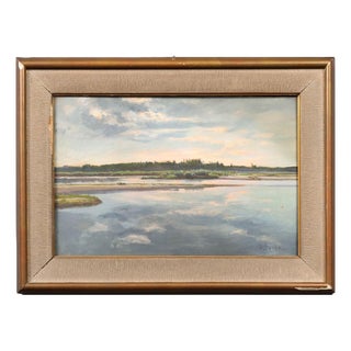 Anna Bocca, Landscape, Oil on Board, Framed For Sale