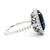 Contemporary Alexander Beverly Hills Gia 6.79ct Oval Ceylon Sapphire & Diamond Ring 18k, Size 6.75 For Sale - Image 3 of 4