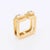 1980s Jean Vendôme Square Ring in Yellow Gold and Diamonds, Size 4.5 For Sale - Image 4 of 6