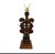 Southwestern solid heavy wood lamp. Does not come with a shade only selling the lamp base. Super cool one of a kind...