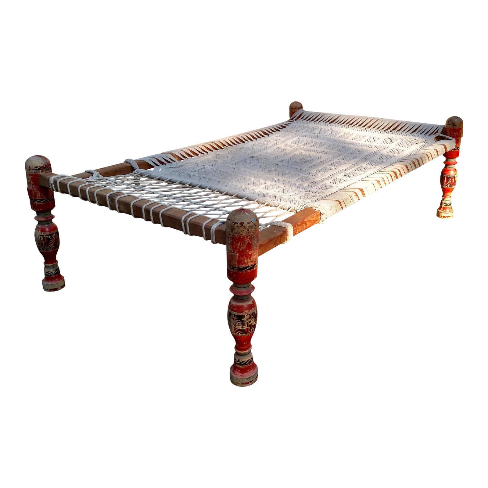 Vintage Indian Rope Bed/Charpai Chairish