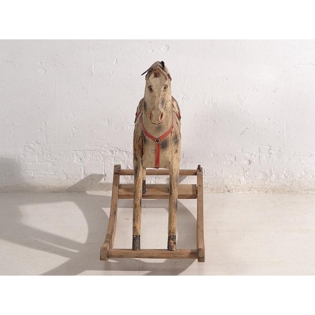 Antique French Rocking Horse, 1920 For Sale - Image 12 of 15