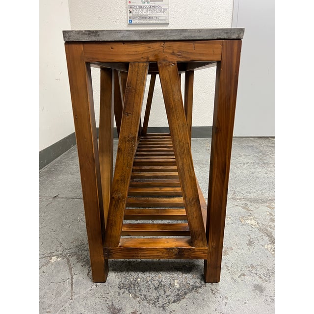 Crate & Barrel Bluestone Console Table Chairish