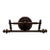 Antique Large Dark Wooden French Towel Rack For Sale