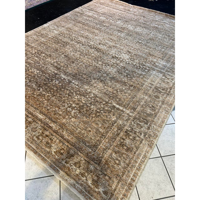 Distressed Persian style rug -