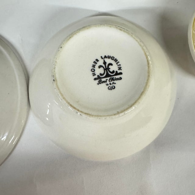 1950s 1950s Mediterranean Homer Laughlin Restaurant Quality Gold Greek Key Banded Dinnerware - 19 Pieces For Sale - Image 5 of 11