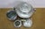 Late 20th Century Pewter Coffee Tea Samovar Service Percolator Creamer Pitcher Sugar Bowl - 4 Pcs For Sale - Image 10 of 18