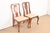Henkel Harris Henkel Harris Style Queen Anne Solid Mahogany Side Chairs or Dining Chairs, Pair For Sale - Image 4 of 11