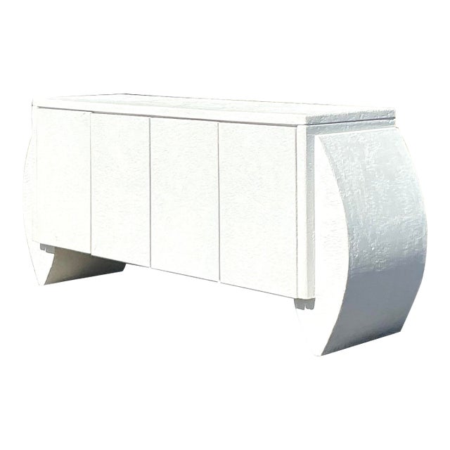 Vintage Postmodern Plaster Credenza For Sale