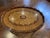 20th Century English Traditional Oval Coffee Table With Scalloped Edge and Parquetry Inlay For Sale - Image 4 of 9