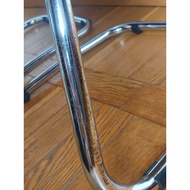 Vintage Velvet and Chrome Chairs by Gastone Rinaldi, 1970, Set of 2 For Sale - Image 11 of 16