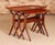 Danish mid century teak nest of tables by johannes andersen for cfc silkeborg, circa 1960s. Exceptional original...