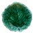 German Green Majolica Leaf Butter Pat Villeroy Boch Circa 1890 For Sale