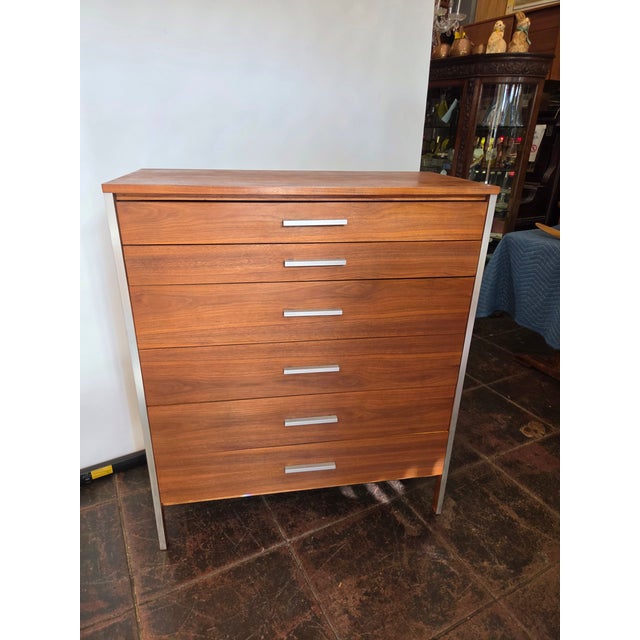 1950s Mid_- Century Danish Modern Paul McCobb Calvin Dresser Tall For Sale - Image 5 of 13