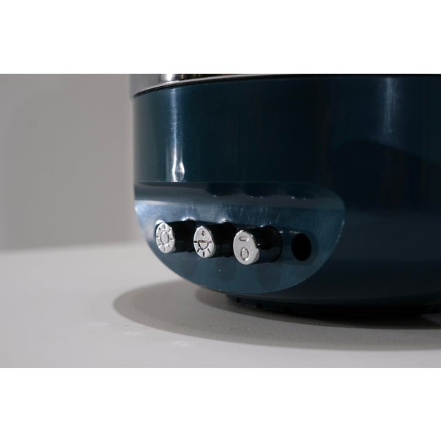 Blue Radio-Lamp by Adriano Rampoldi for Europhon, Italy, 1970s For Sale - Image 8 of 14