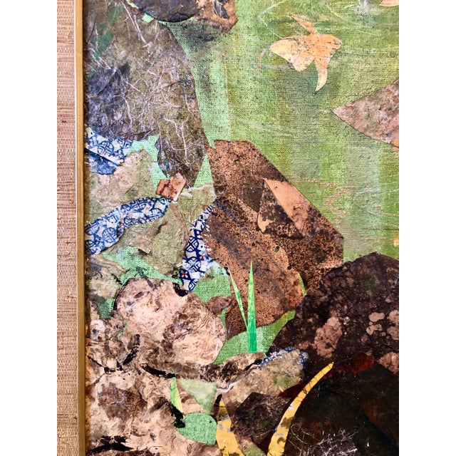 Leonard Brooks, Large Canadian Mexican Modernist Figurative Abstract Collage Painting Landscape, 1984 For Sale - Image 12 of 13