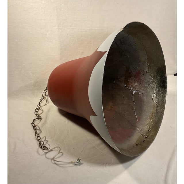 Mid-Century Modern Vintage Christmas Light Monumental Oversized Fiberglass Lighted Bell, C. 50s 60s For Sale - Image 3 of 12