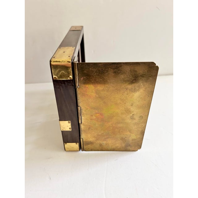 1970s Mid-Century Wood Abacus Bookend With Brass Base For Sale - Image 5 of 12