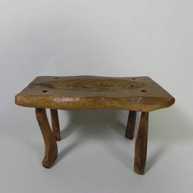 Vintage Oak Tree Trunk Stool, 1960s For Sale - Image 10 of 14