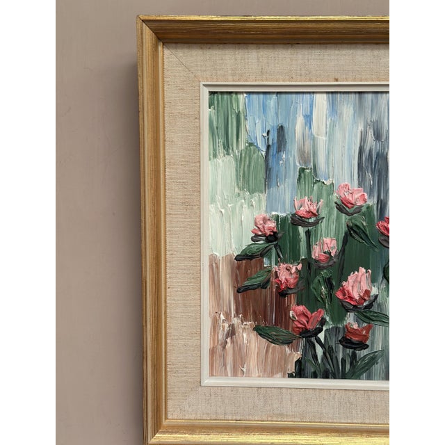 A. Wilén, Floral Impasto, 1960s, Oil on Panel, Framed For Sale - Image 10 of 17