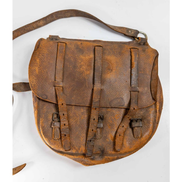 We are selling this great US Army leather messenger bag. We belive this to be a WWI or WWII messenger cavalry bag. Bag has...
