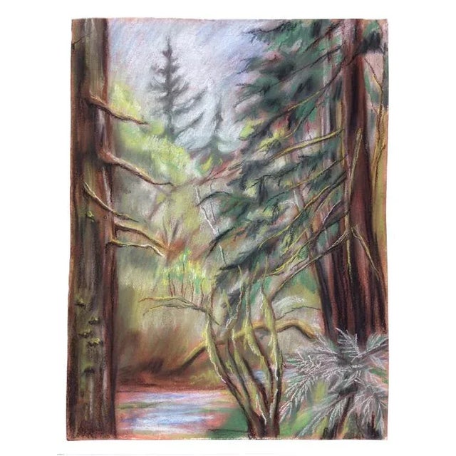 Realism Original Pastel Landscape Drawing by Kathleen Ney For Sale - Image 3 of 4