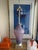 Large lilac / violet Murano glass lamp by Marbro. 38” to the top of sockets. Does not include lampshade.