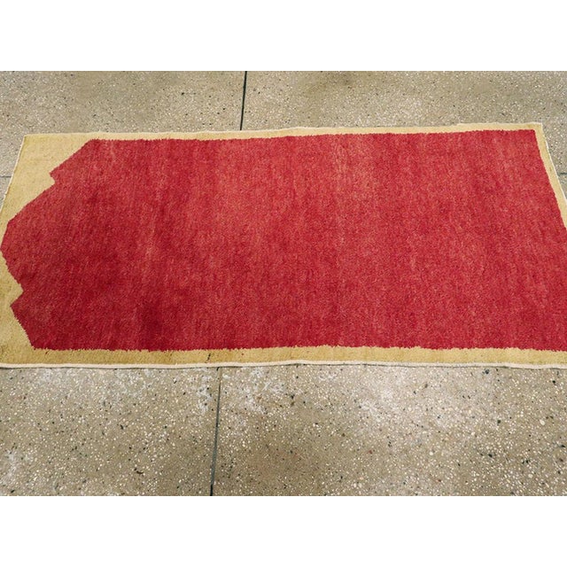 Mid 20th Century Galerie Shabab Collection Mid-20th Century Turkish Anatolian Throw Rug For Sale - Image 5 of 6