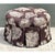 Coffee Vintage Paisley Tufted Ottoman For Sale - Image 8 of 12