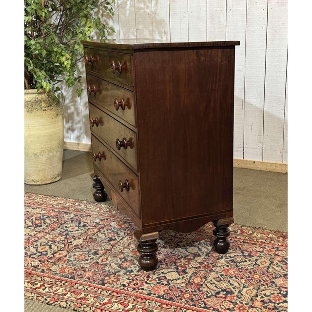 19th Century Victorian English Mahogany Chest of Drawers For Sale - Image 17 of 18