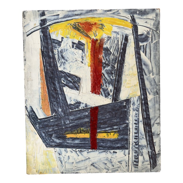 Xavier Albert Fiala, Sailboat, Oil on Wood, 1920s For Sale