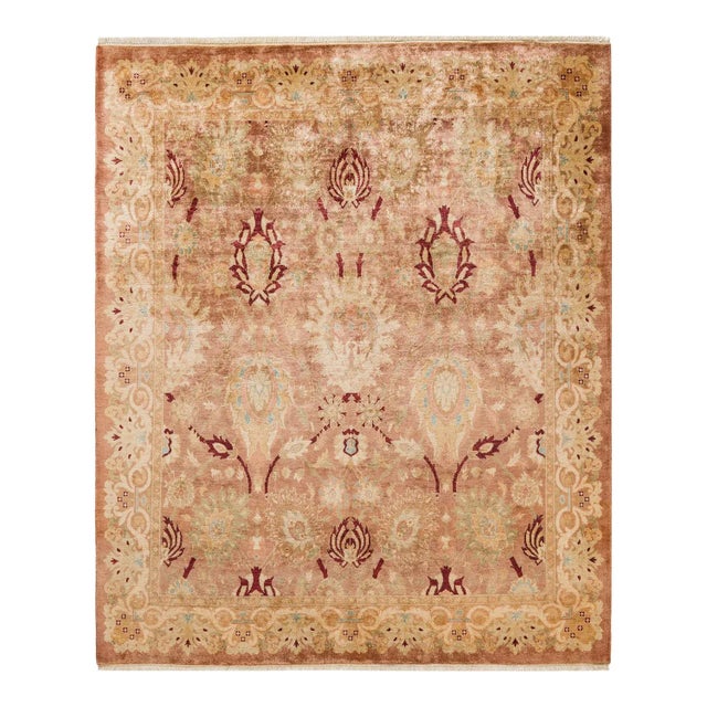 Vintage Traditional Hand Knotted Wool Area Rug, Bronze - 6'1" X 6'3" For Sale - Image 9 of 9