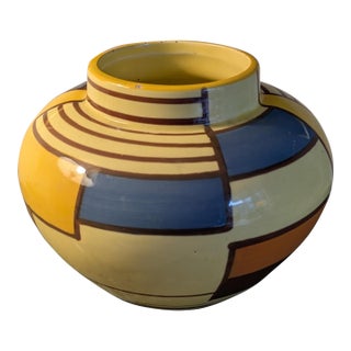 1920s Example of Eva Zeisel Vase in Mondrian Pattern for Schramburg For Sale