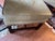 VTG Classic Leather Inc Mahogany Chippendale Wingback Chair Ottoman Beige Set For Sale - Image 9 of 15